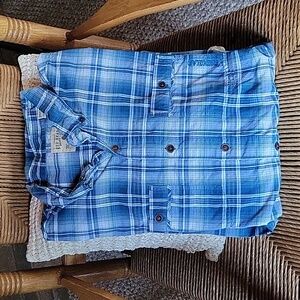 Red Head Brand Co, short sleeve, plaid button-down shirt, size 2XLT